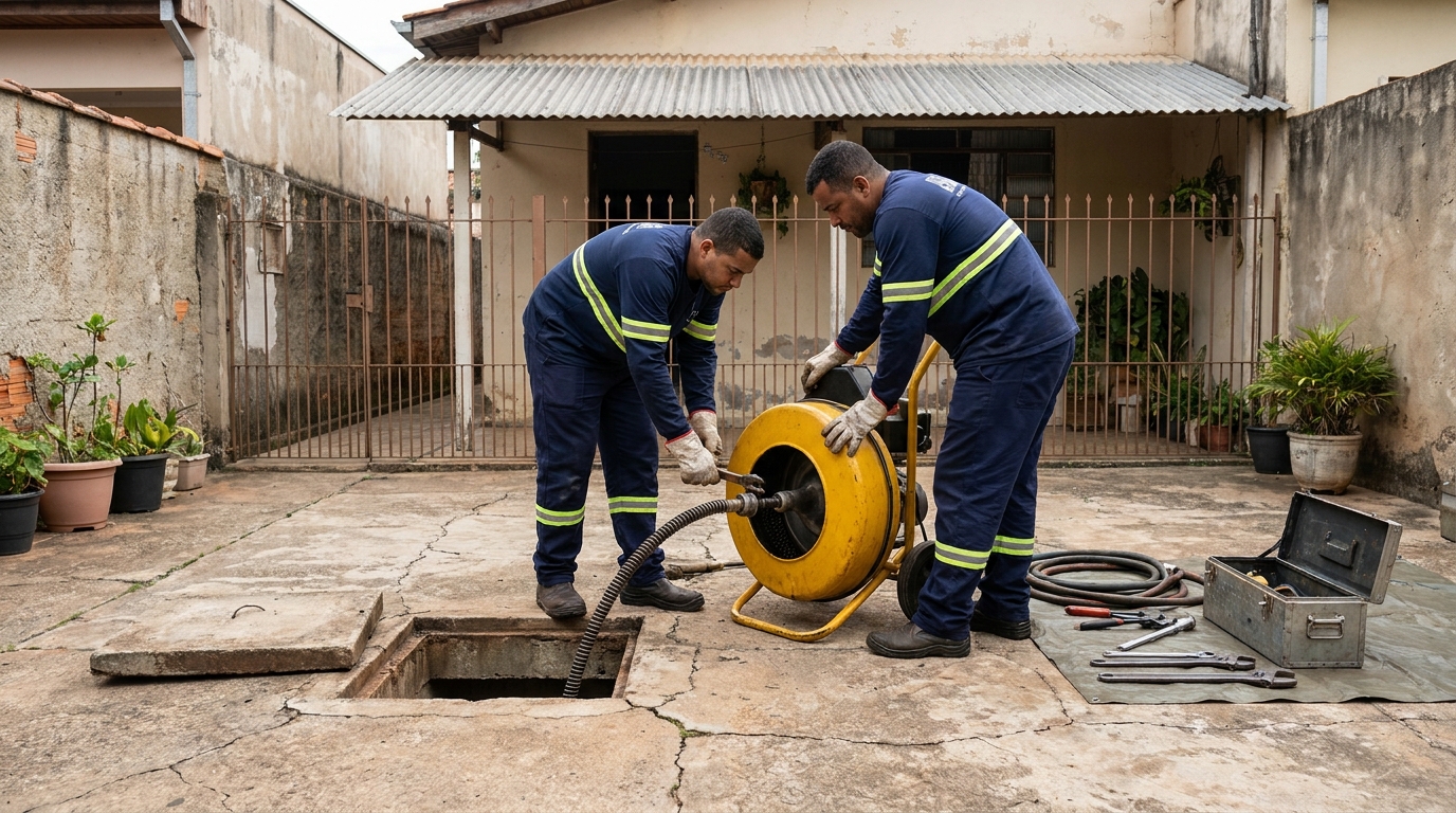 Desentupimento de esgoto perto de mim em Uberaba‑MG